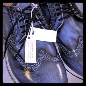 Marvin brushed leather wingtip sneakers